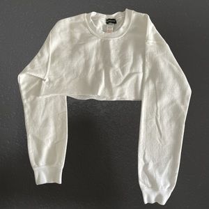 PrettyLittleThing White cropped jacket